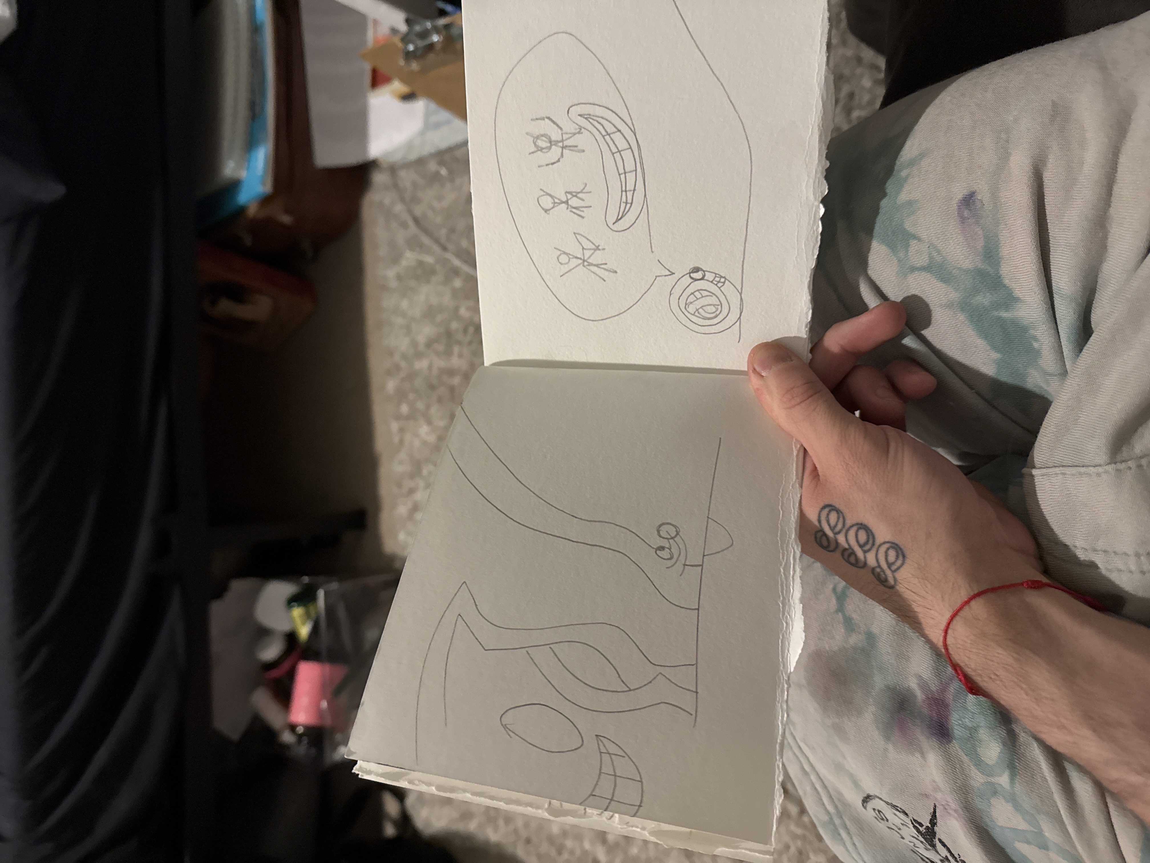 Faint Faces in Pencil