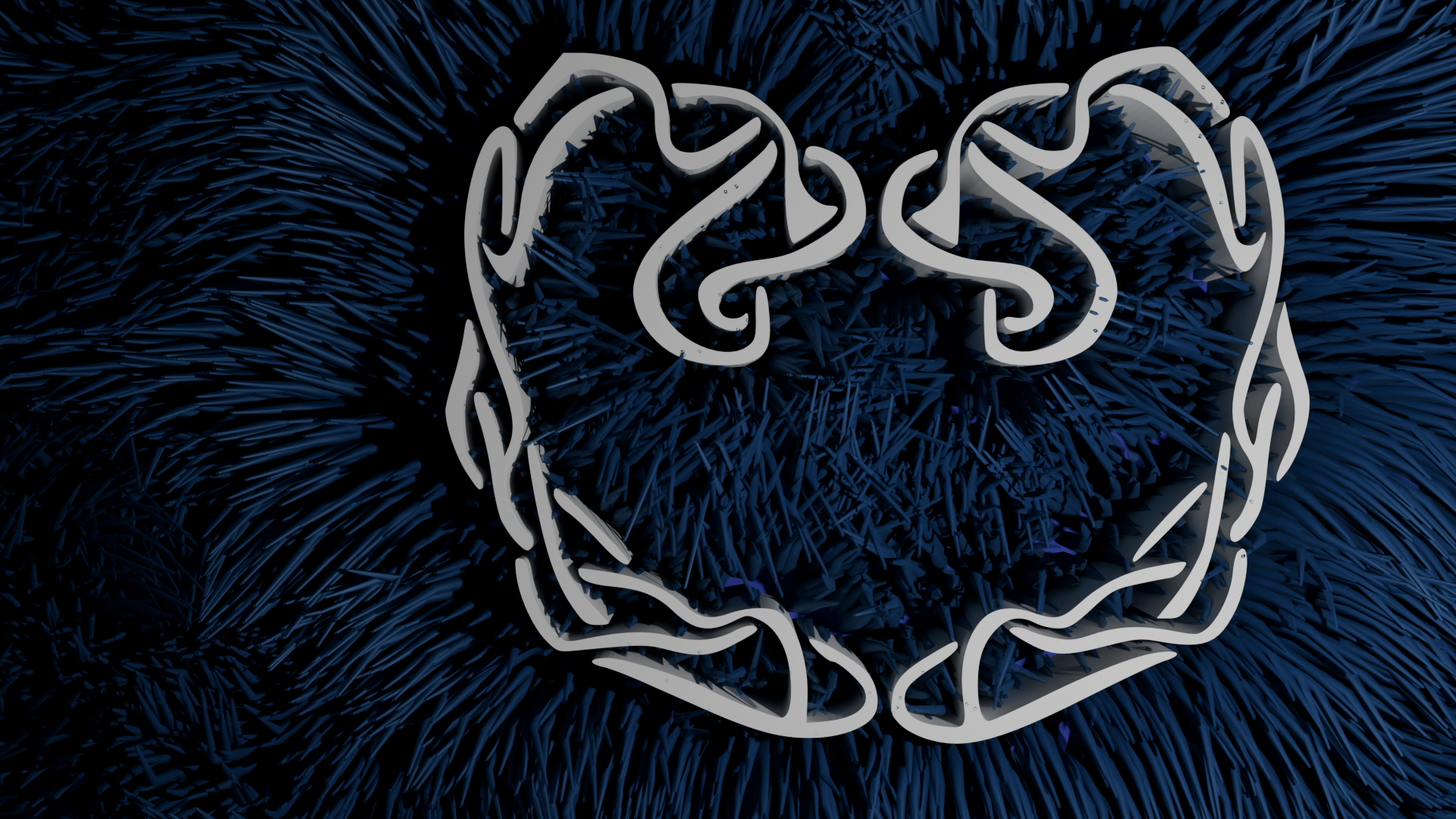 Heart on Blue Fur