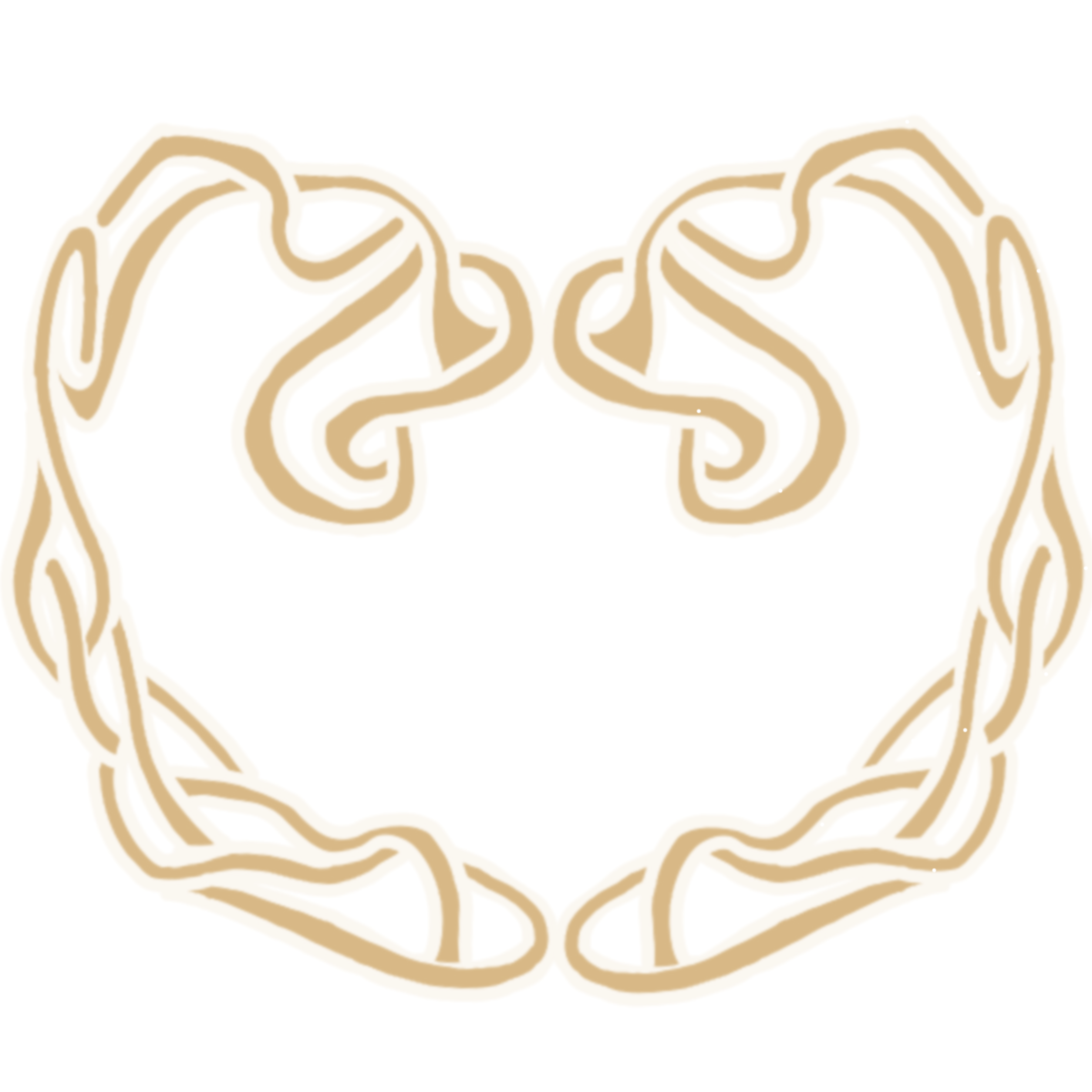 Cream Heart Outline
