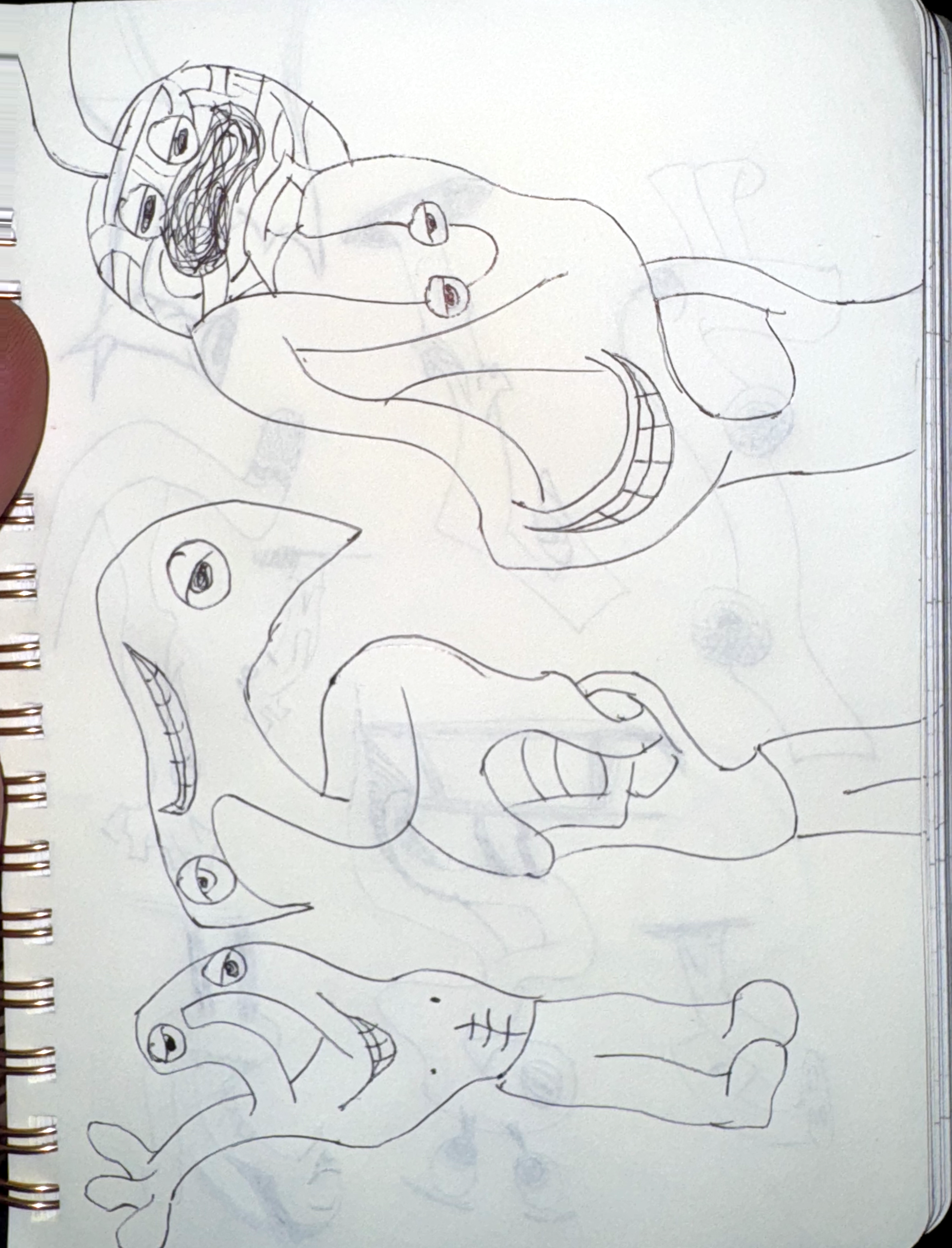 Faces Spilling Down