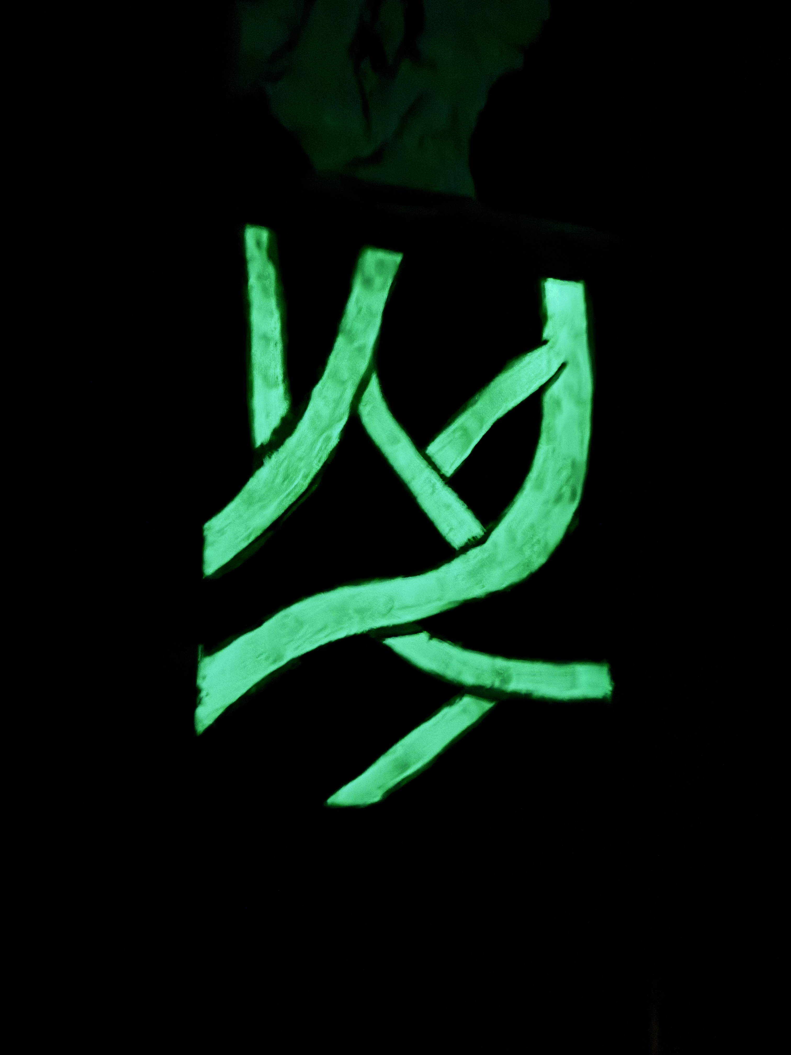 Green Glow Sign