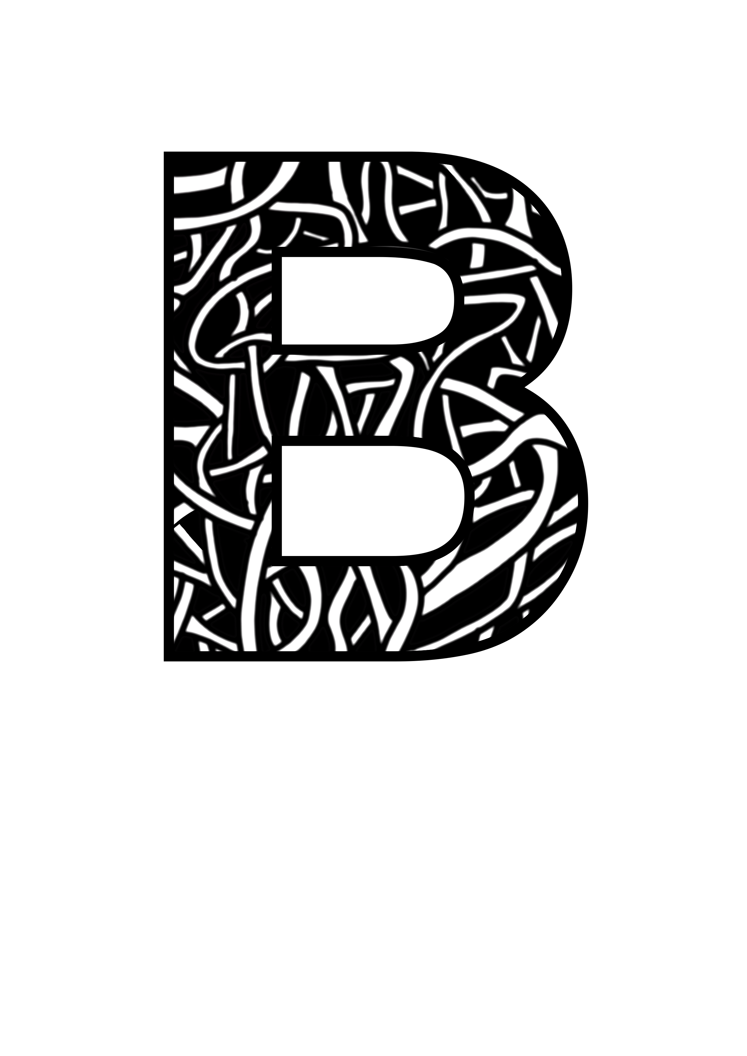 B Carved in Ink
