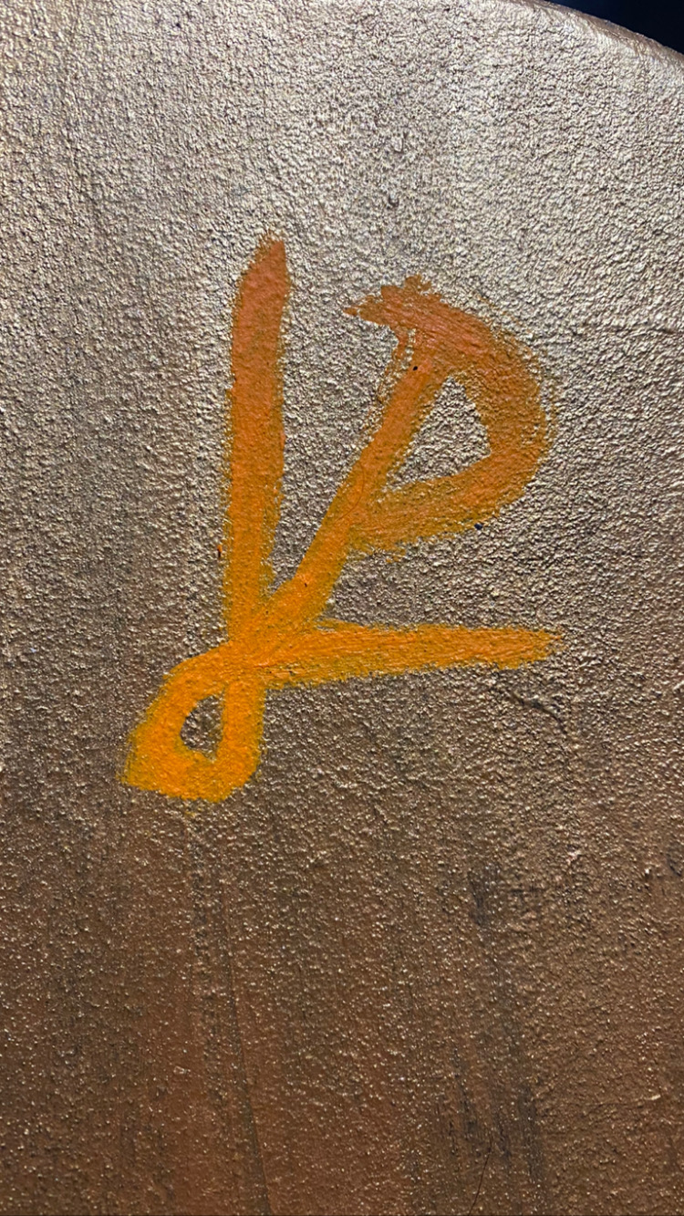 Orange Wall Tag