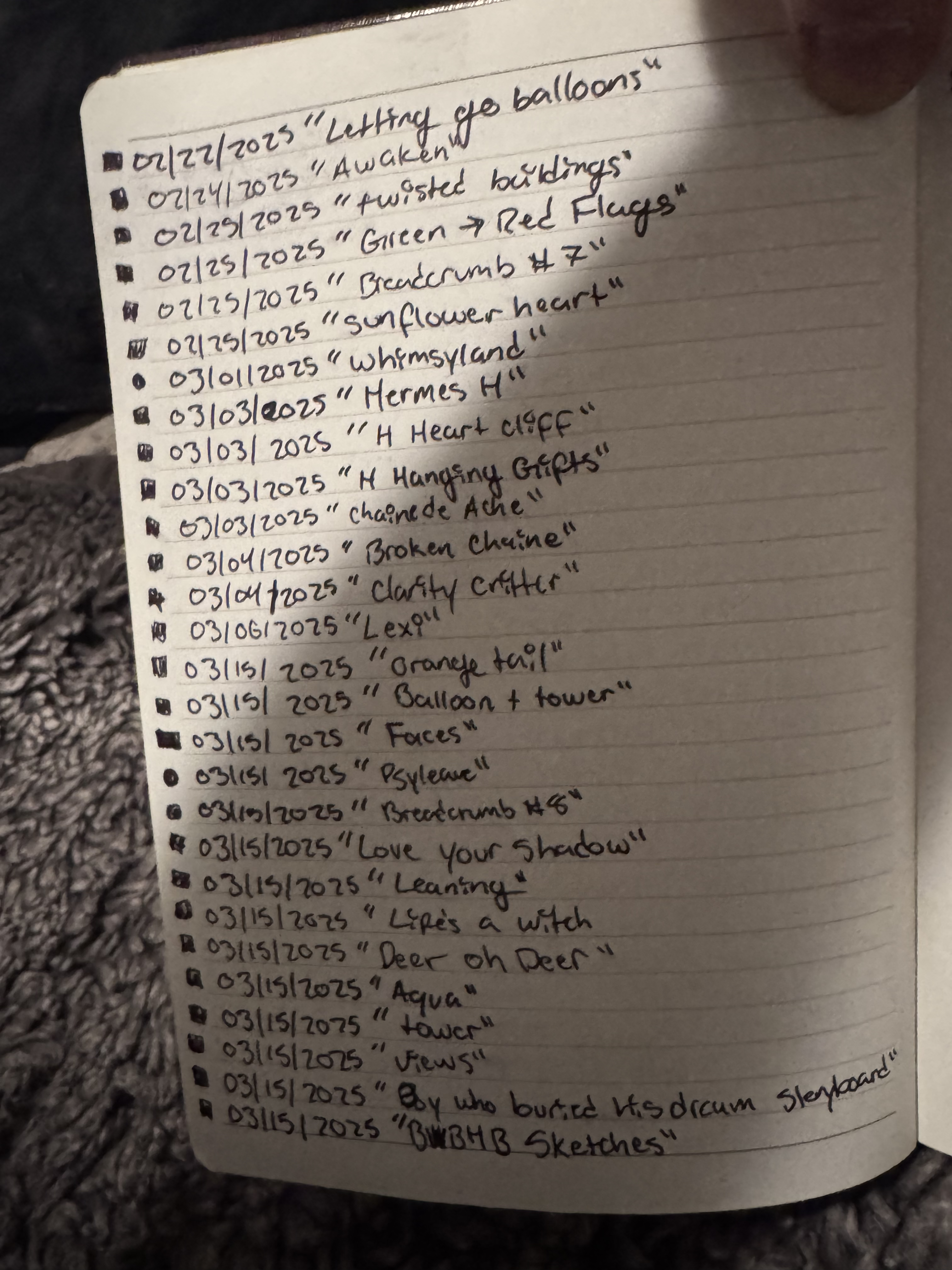Ledger of Ideas, Page Three