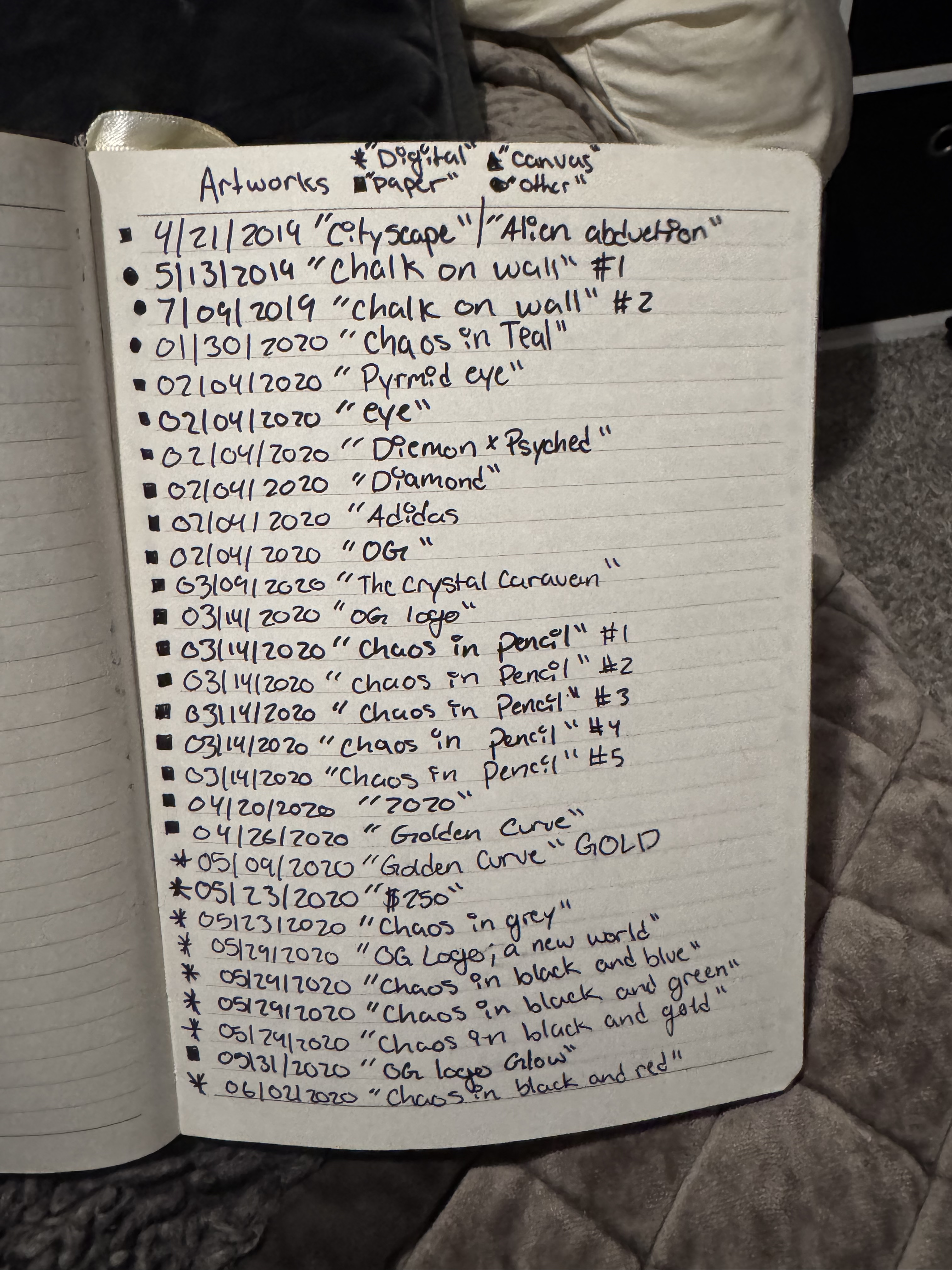 Ledger of Days, One